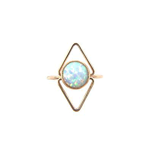 Deco Opal Ring