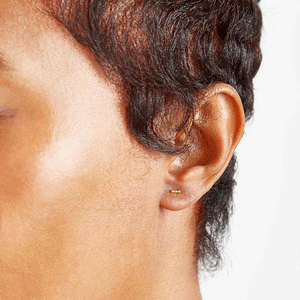 Mini Beaded Bar Earrings