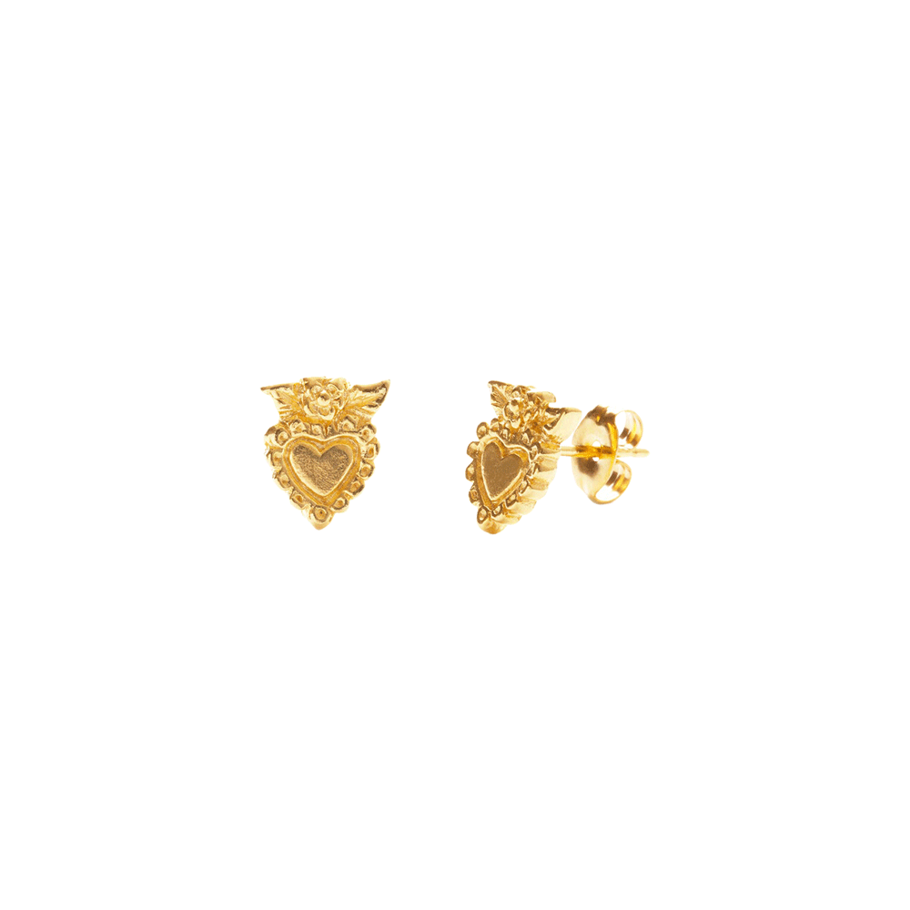 Mexican Heart Studs