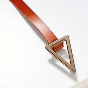 Metal Buckle Leather Belt