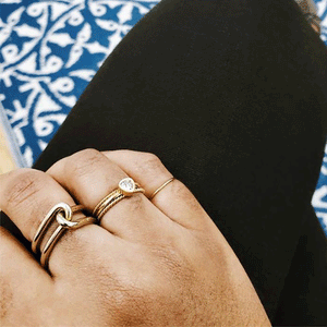 Gold Double Knot Ring