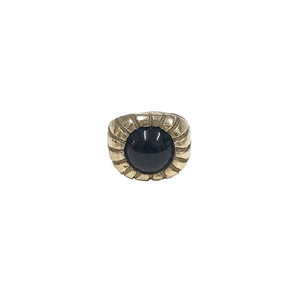 Brass Morella Ring with Onyx