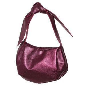 Natalie Mini Bag in Metallic Plum