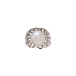 Silver Morella Ring with Moonstone