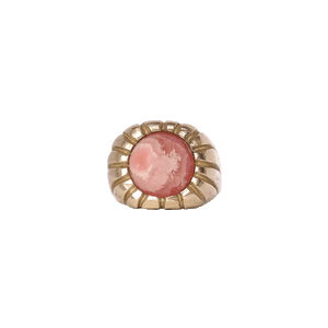 Brass Morella Ring with Rhodonite