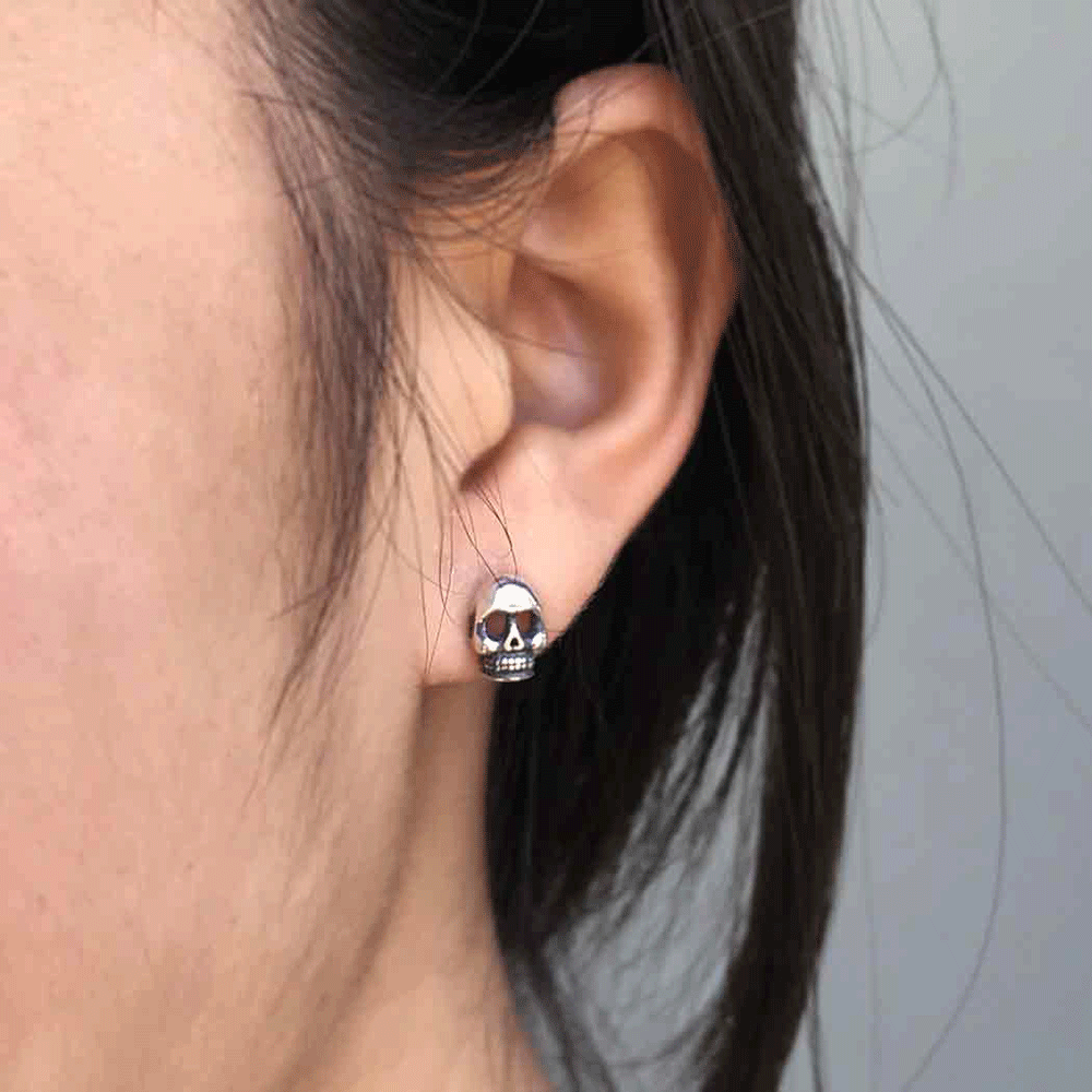 Skull Post Earrings