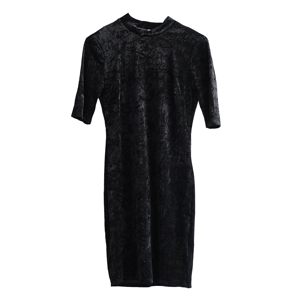 Crushed Velvet Dress